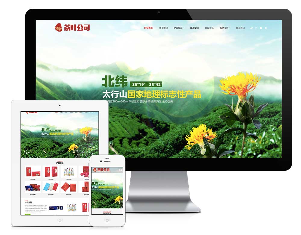 營(yíng)銷網(wǎng)站案例：茶葉網(wǎng)站